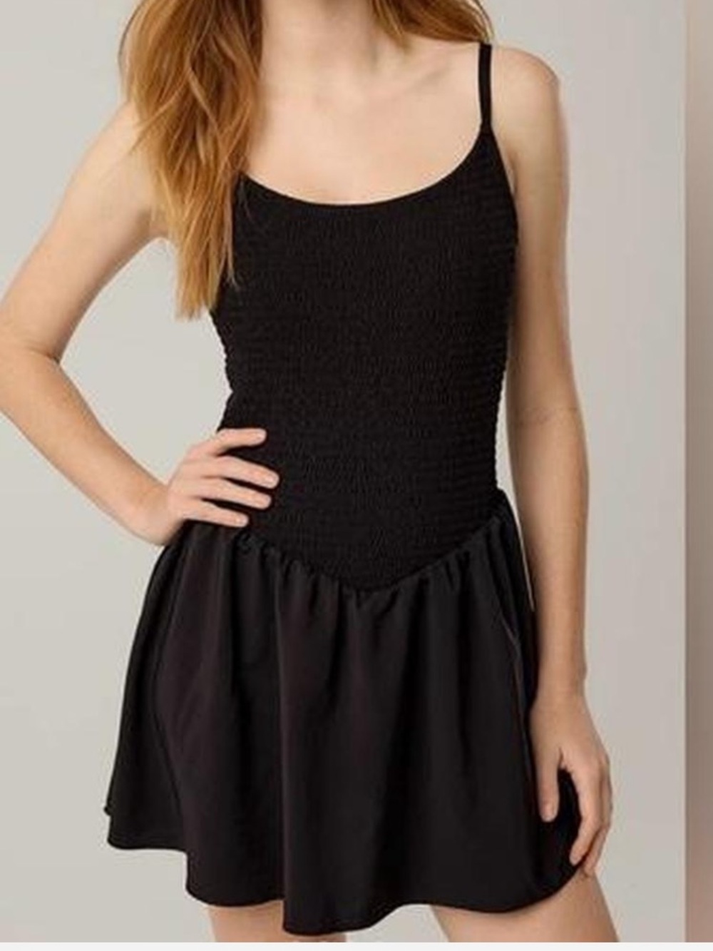 Aerie offline smocked flowy dress